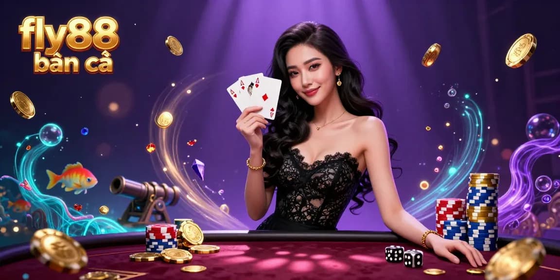 Engage in fly88 bắn cá with a stunning underwater scene featuring vibrant sea creatures in a dynamic 3D digital casino.