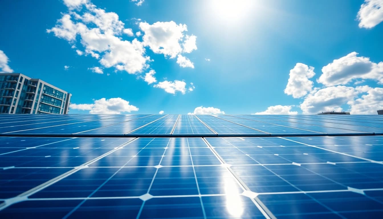 Solar Wien zeigt innovative Solaranlagen in städtischer Umgebung zur Energiegewinnung.