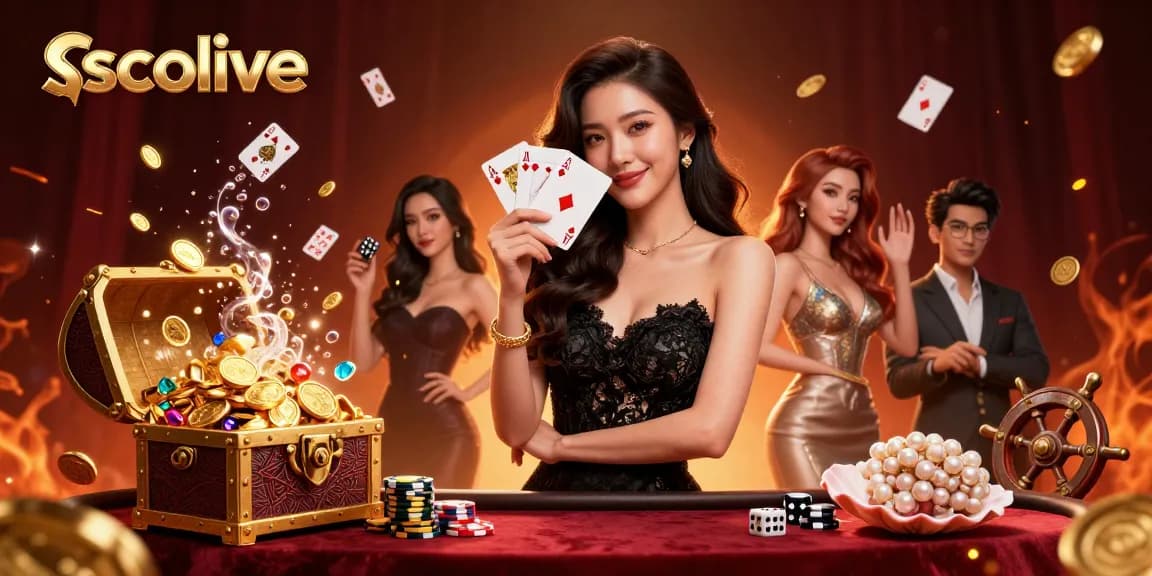 Socolive delivers thrilling poker excitement with stunning visuals and dynamic gameplay in an elegant casino scene.