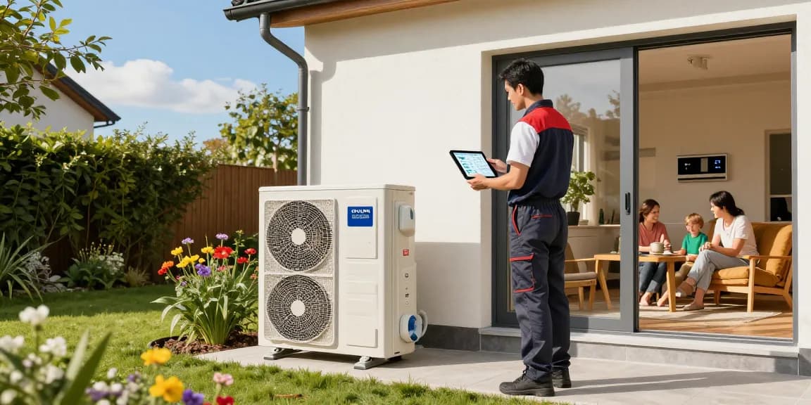 Die ovum wärmepumpe sorgt für effizientes Heizen in einem modernen Zuhause.