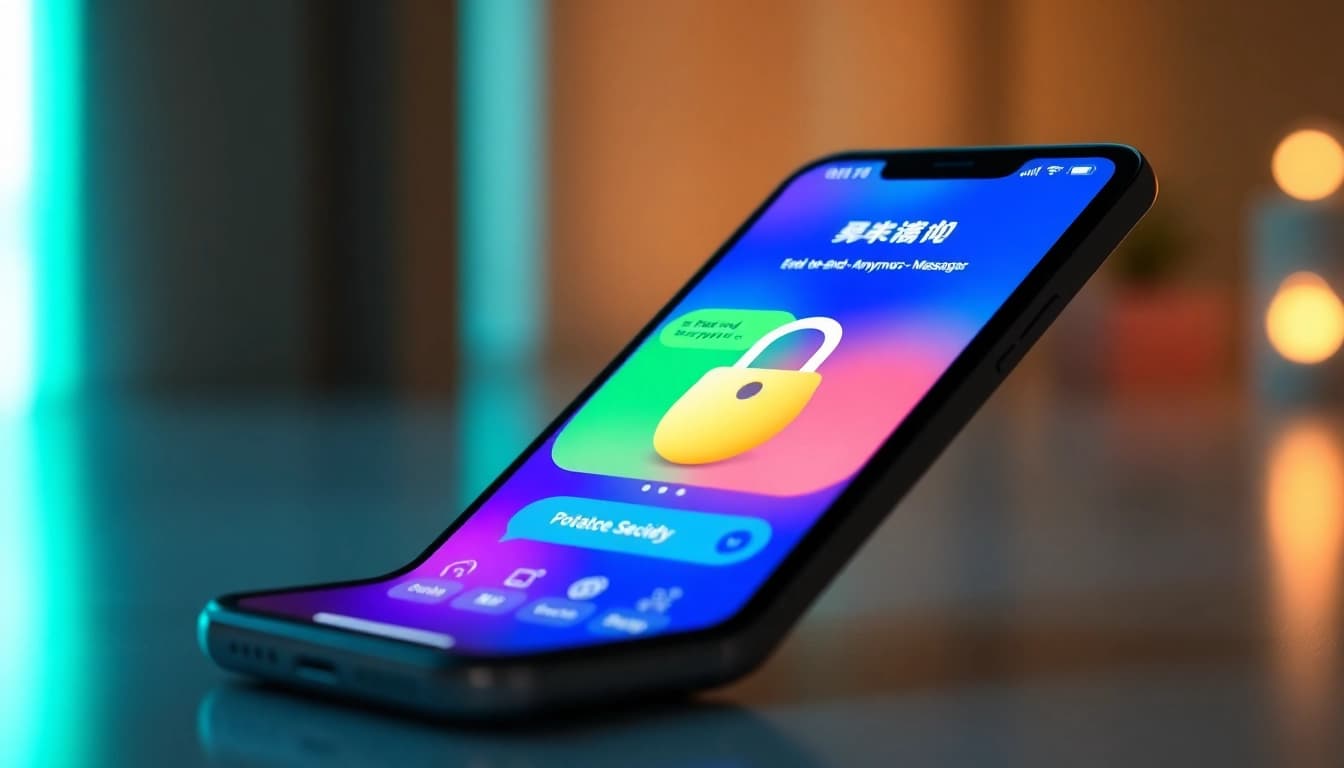 Engaging visual of Potato下载 app interface highlighting secure messaging features and privacy settings.