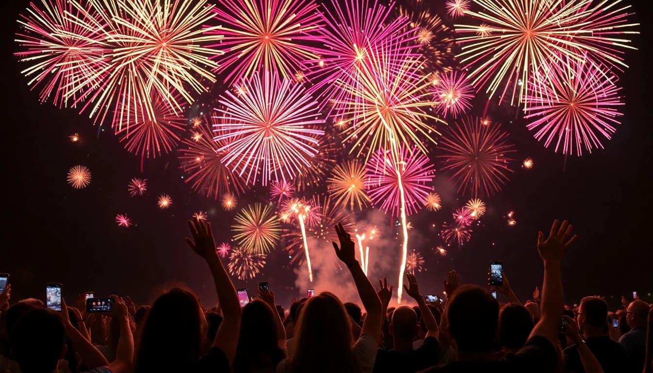 Experience the joy of cheap fireworks near me lighting up community gatherings with excitement and color.