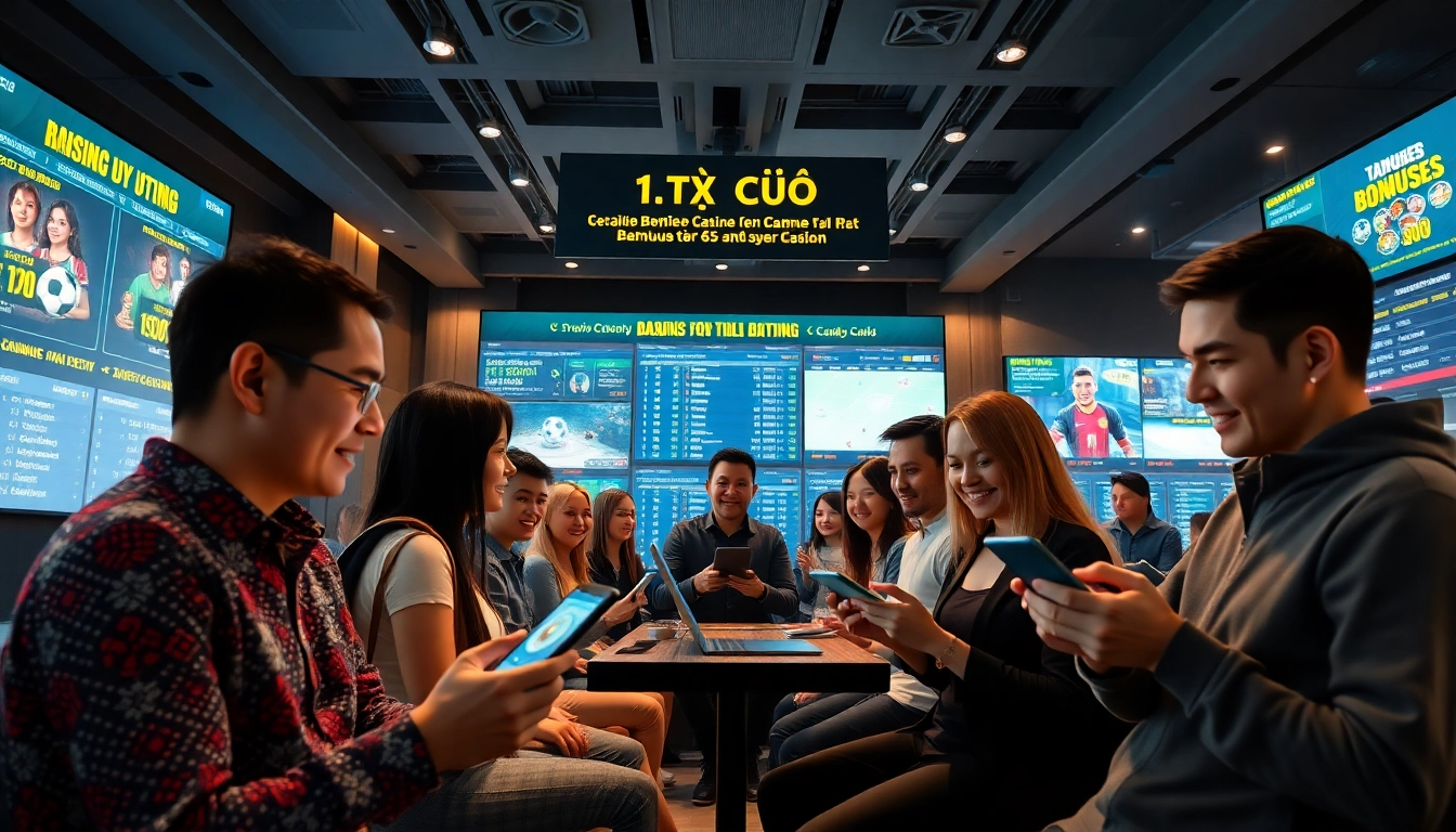 nhà cái uy tín online betting platform with diverse players engaging in games and promotions