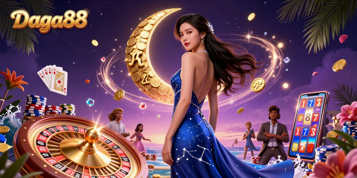 Daga88 offers thrilling live casino experiences with elegant gameplay elements among vibrant gaming visuals.