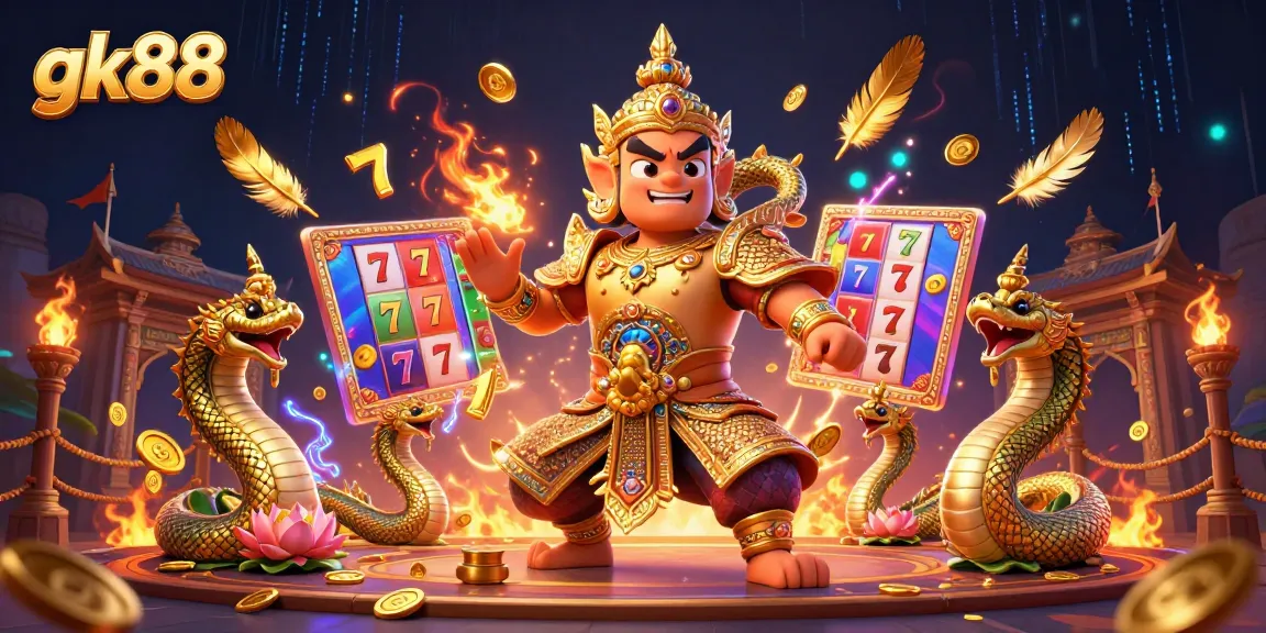 Engage in thrilling slot gaming at gk88 with vibrant visuals and captivating gameplay elements.