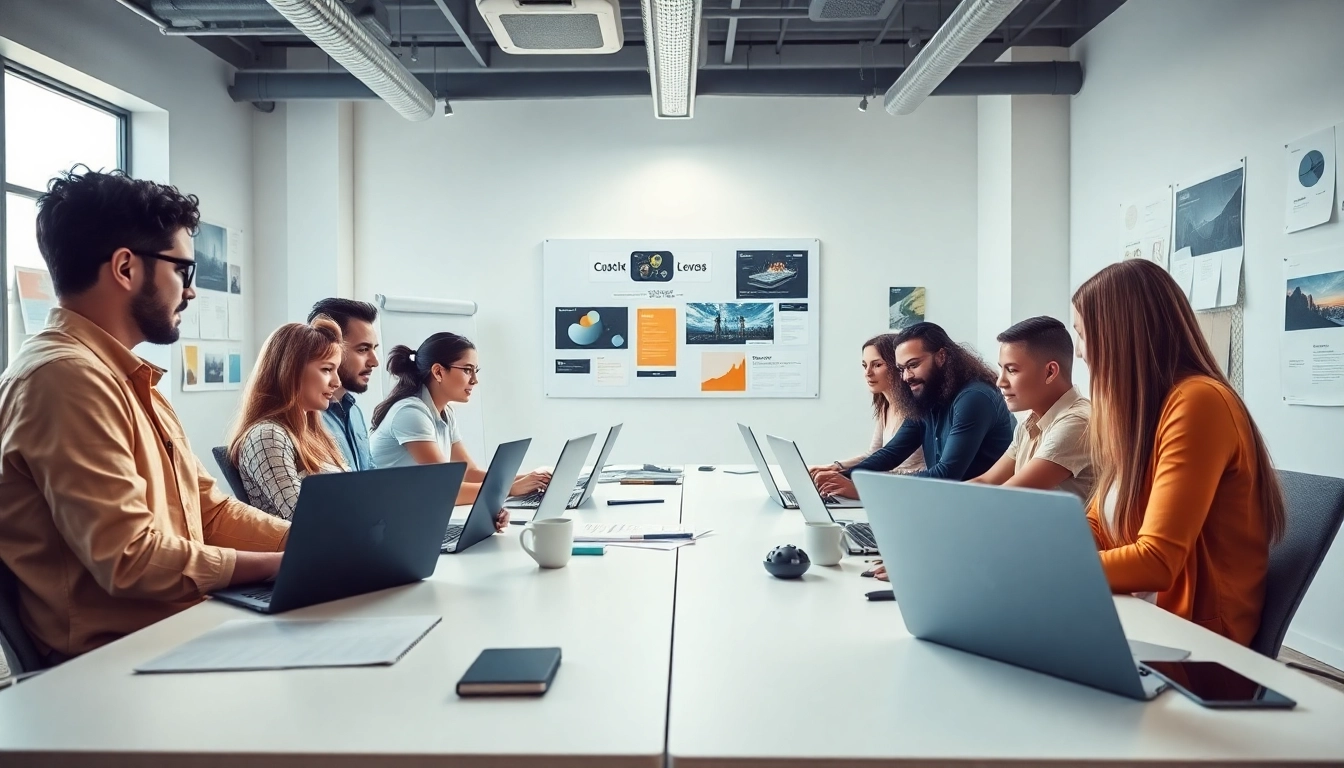 Webdesign Agentur plant kreative Website-Layouts mit einem engagierten Team.