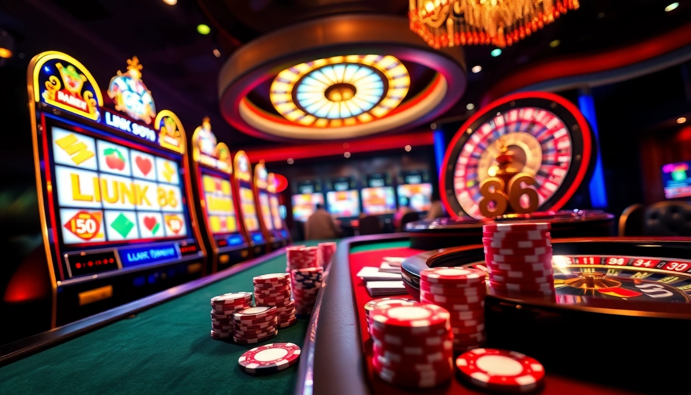 Experience the thrill of casino gaming with link lucky88 at vibrant slot machines and tables.
