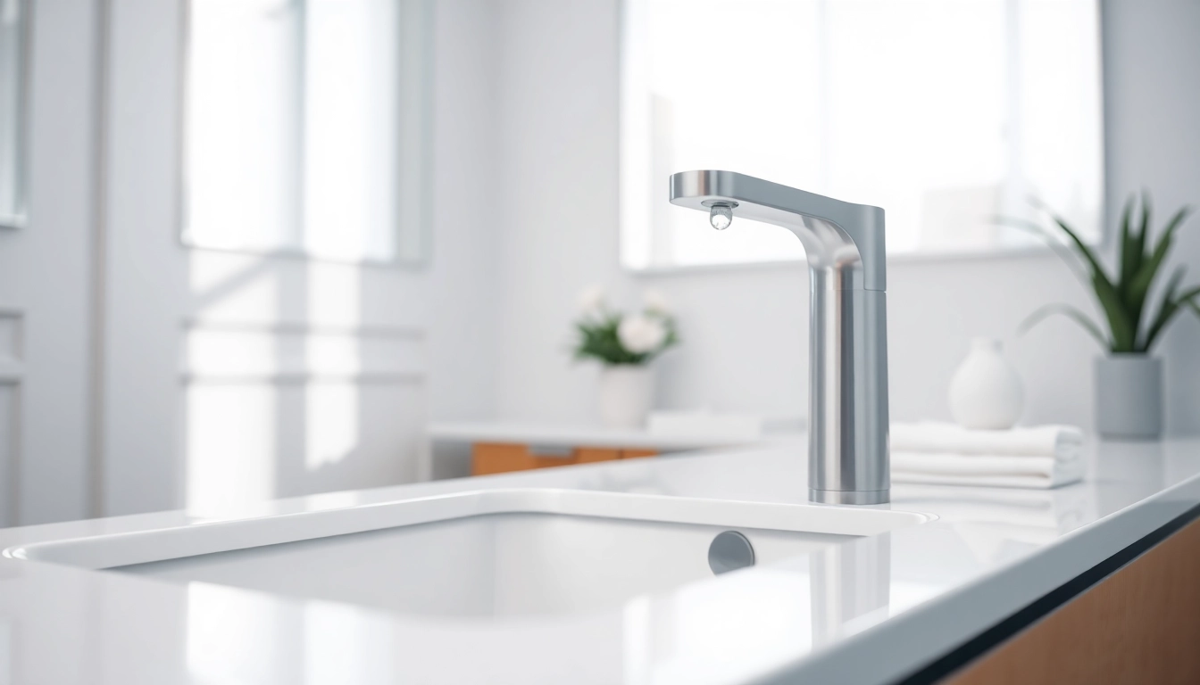 Laifen föhn auf einem modernen Schminktisch in einem hellen Badezimmer, elegant und funktional.