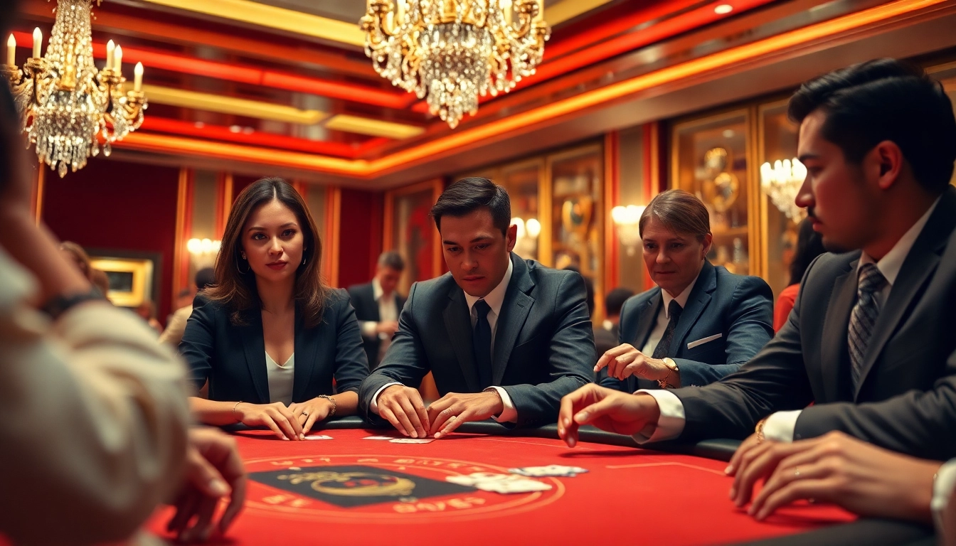 WestAce bietet Nervenkitzel am Pokertisch mit konzentrierten Spielern und elegantem Ambiente.