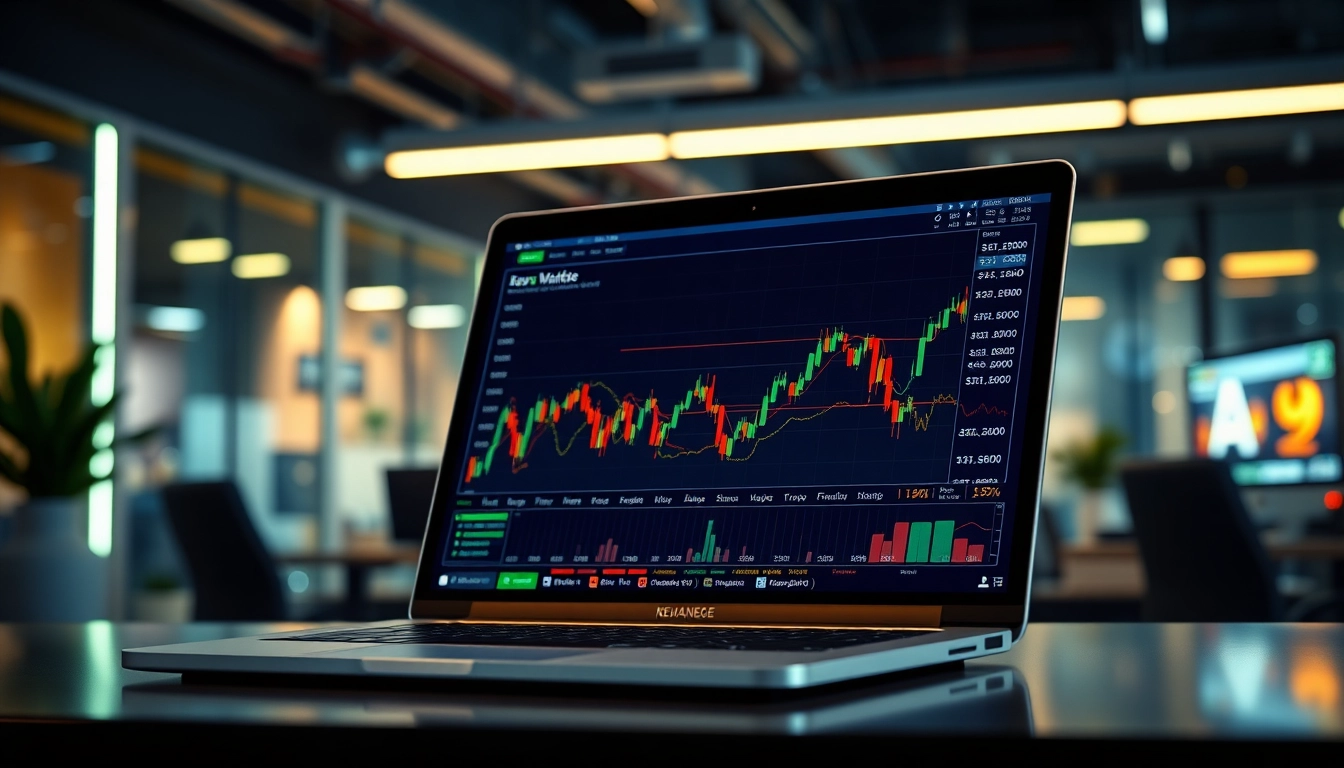 Actualité de la finance décentralisée sur un écran d'ordinateur, mettant en valeur des graphiques modernes.
