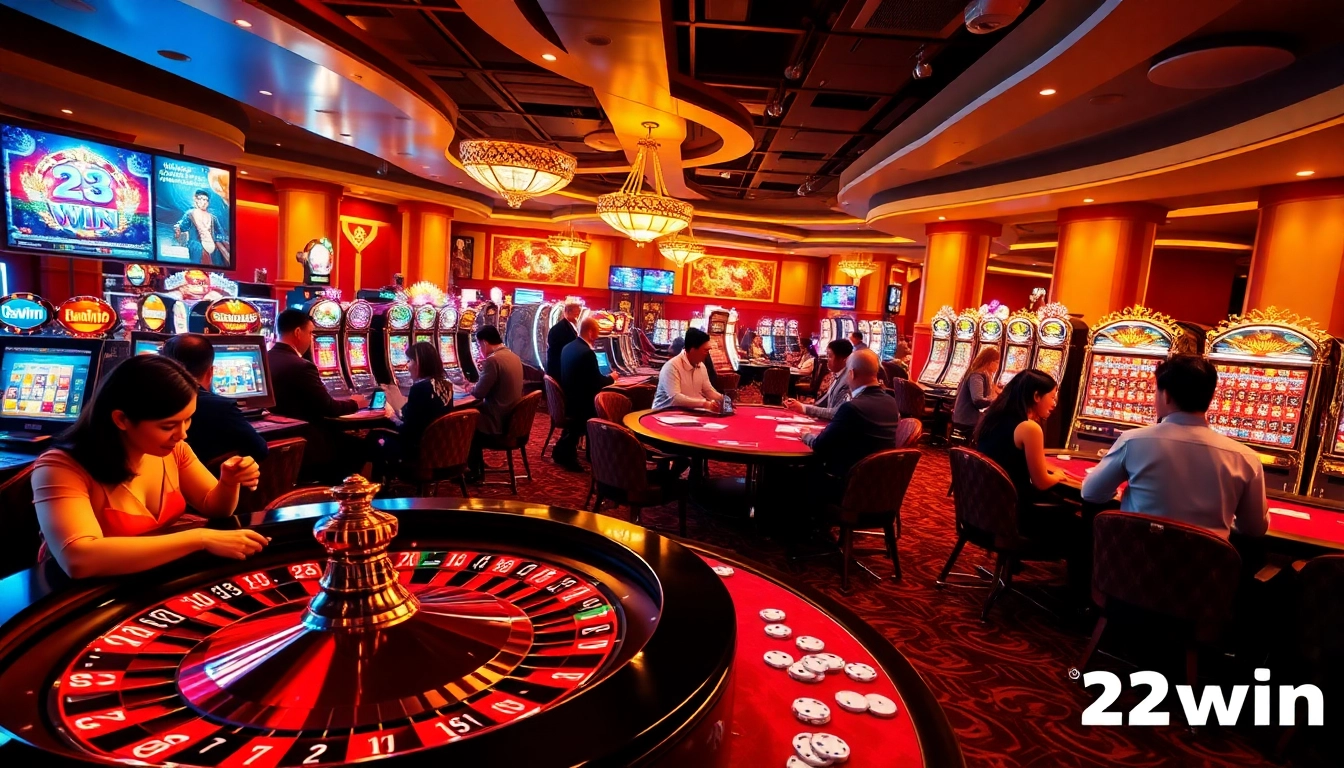 Experience thrilling gameplay at 23win with vibrant slots and engaging casino tables.
