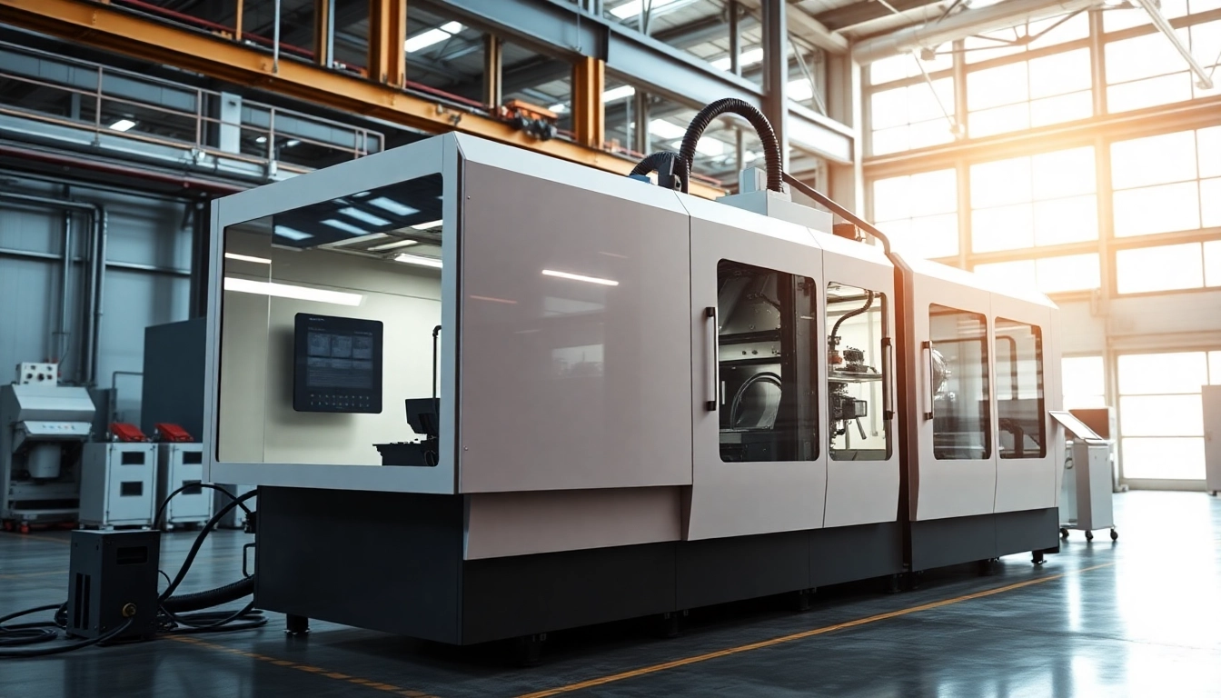 Producing Spritzguss Kleinserie components in a high-tech factory environment.