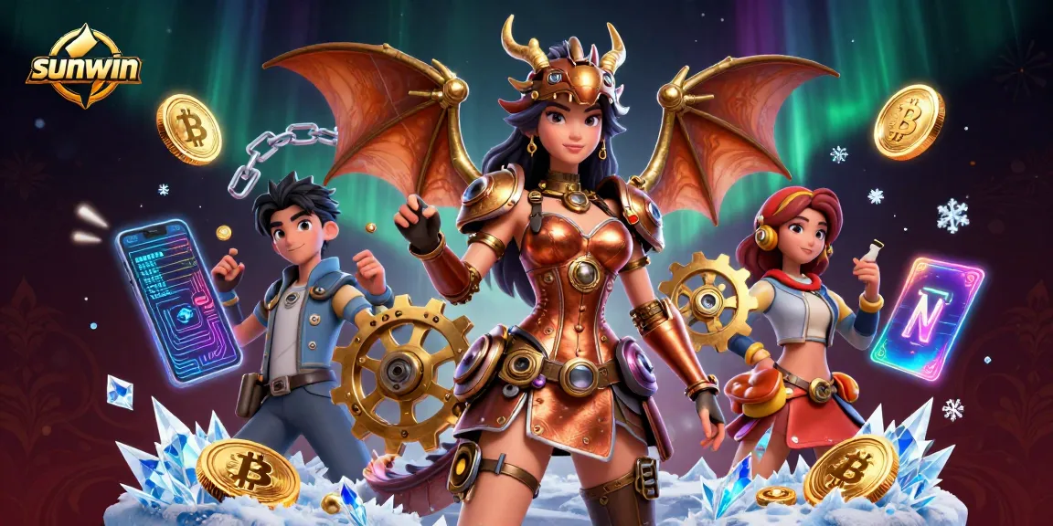 Engage in thrilling casino action with sunwin's stunning gaming illustration.