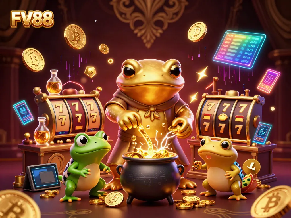 Experience the thrill of FV88 with vivid 3D characters and colorful casino elements