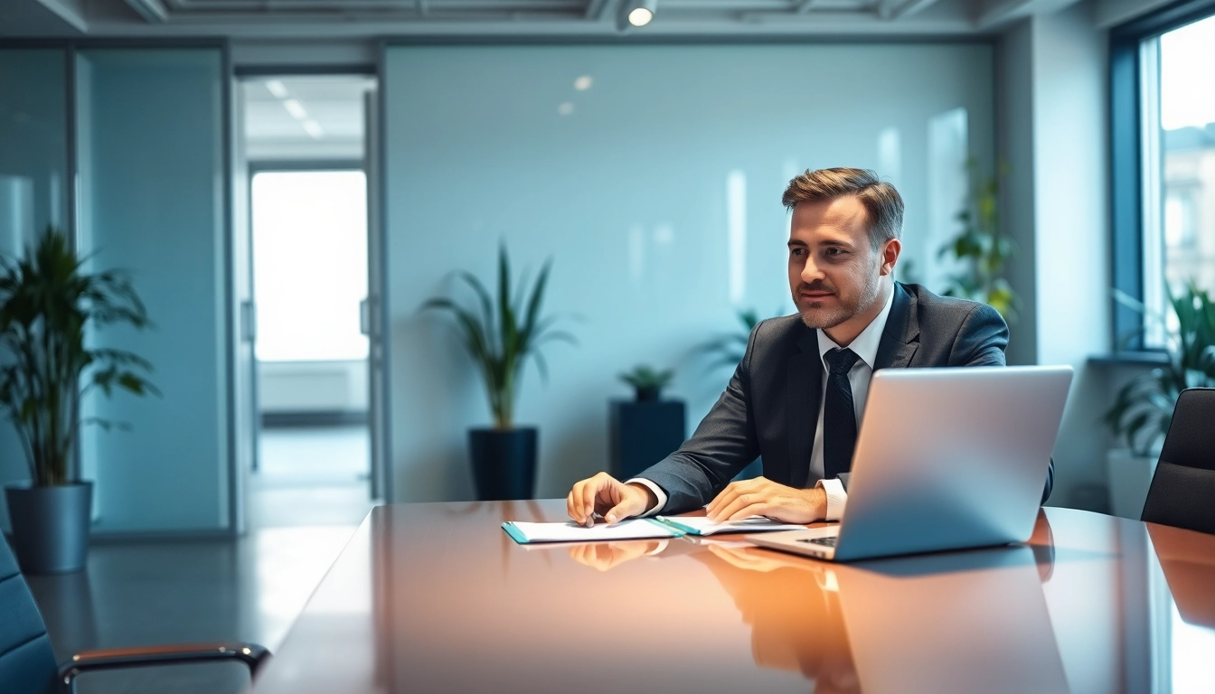Professioneller Headhunter Hagen im Gespräch mit einem Klienten, zeigt Engagement und Expertise.