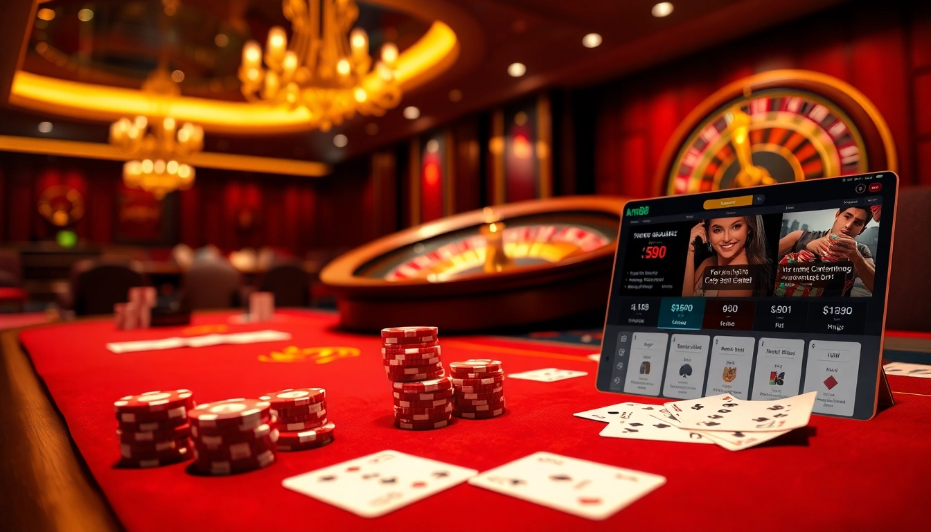 Experience excitement at km88 with thrilling casino tables and vibrant poker chips.