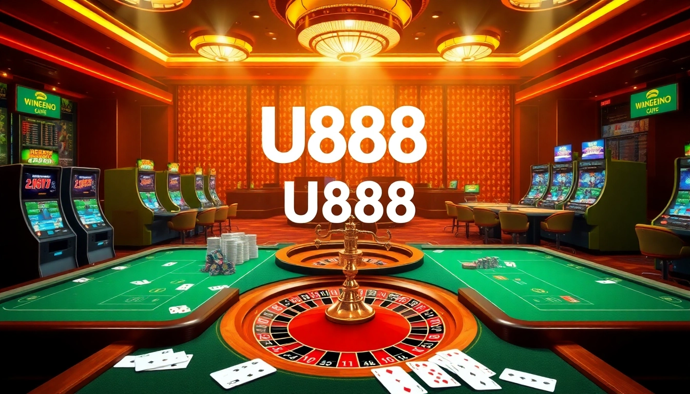 Experience exhilarating gameplay at U888's premier online casino with thrilling tables and interactive screens.