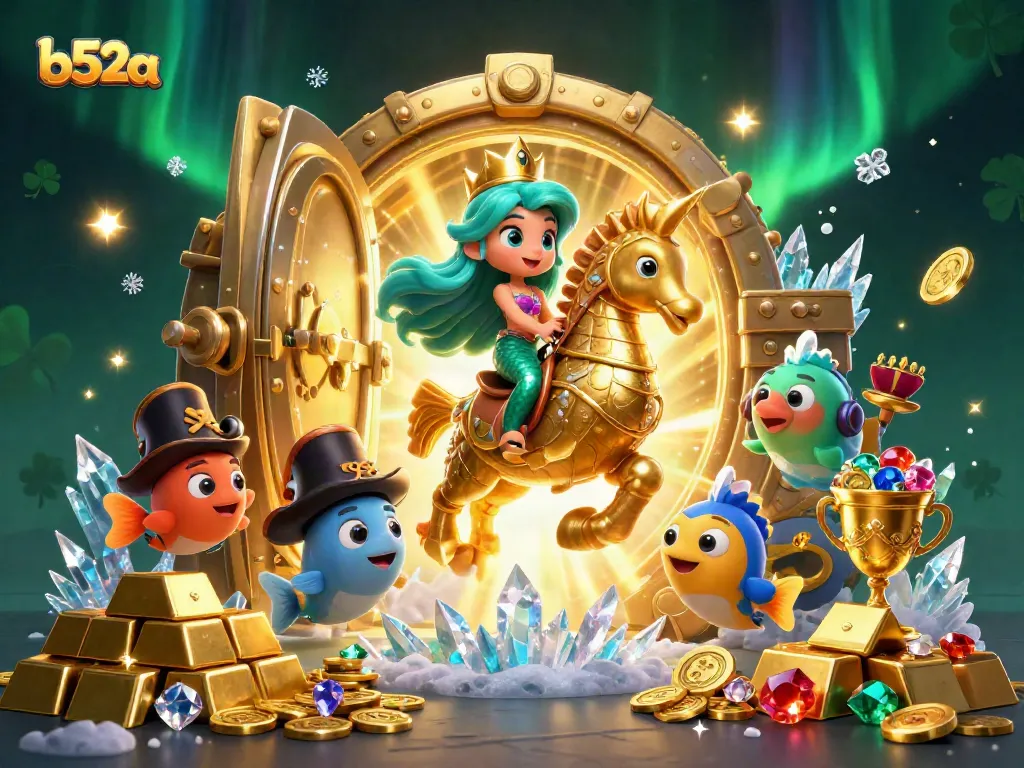 Experience thrilling underwater casino adventures with b52a, featuring a mermaid and treasures!