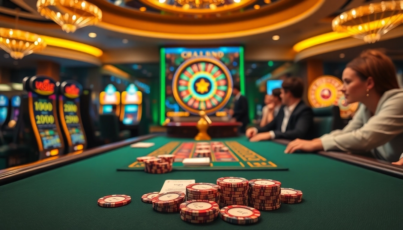 Winning excitement at https://luckywin.tech/ with poker and slot machines in a luxurious casino