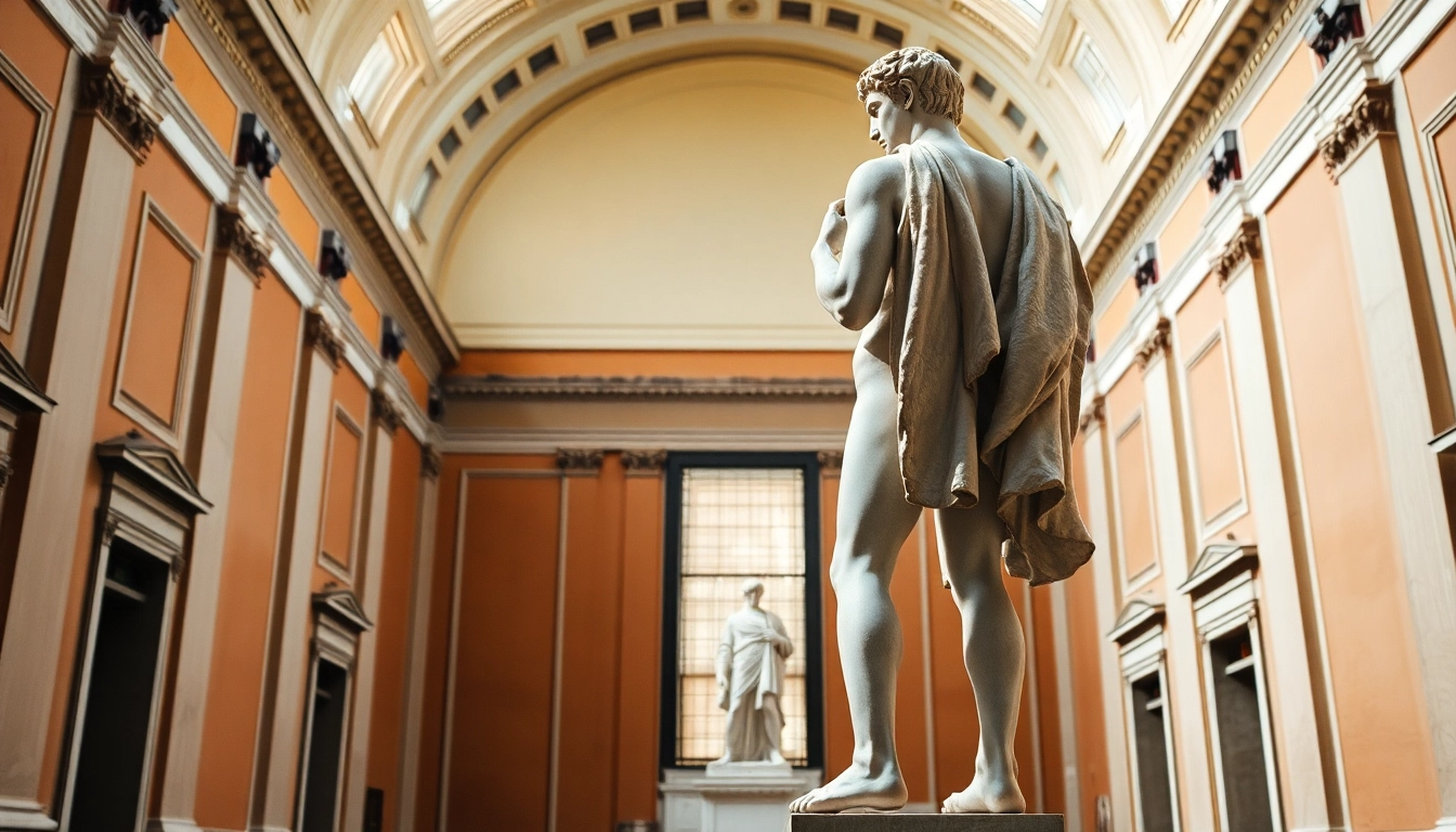 Erleben Sie die faszinierende Atmosphäre von Accademia Florenz mit Michelangelos David im Vordergrund.