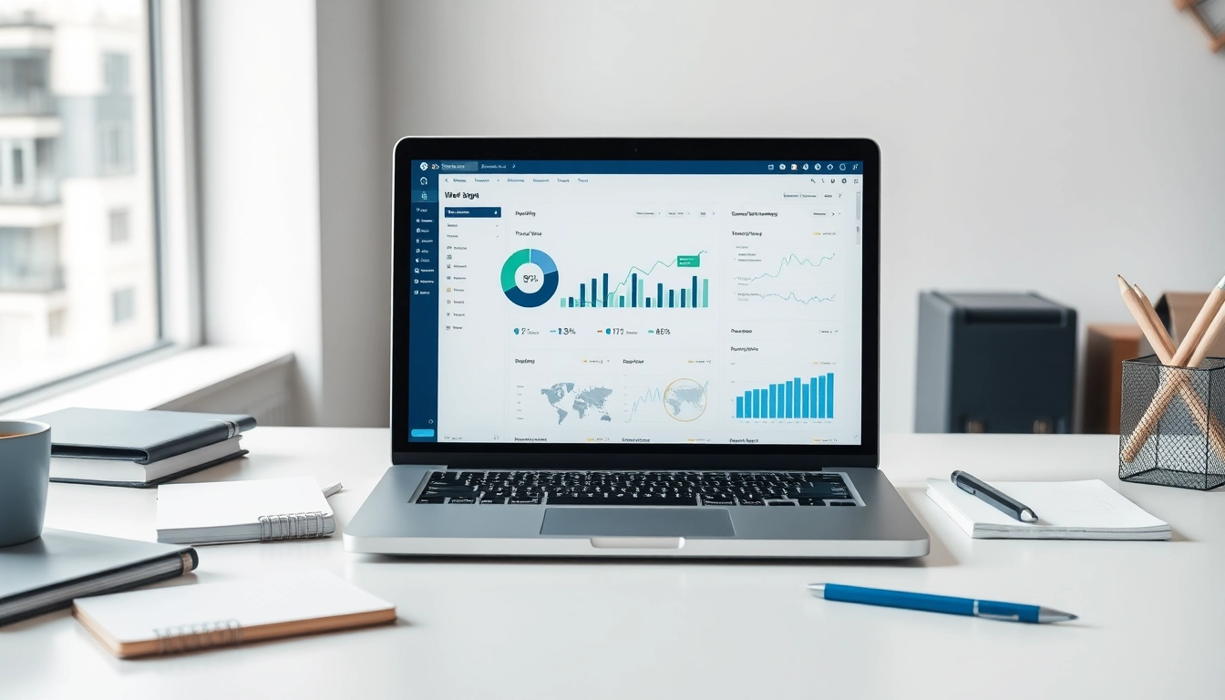 Visualisieren Sie die Analyse des Web-Rangs mit einem digitalen Tool auf einem Schreibtisch.