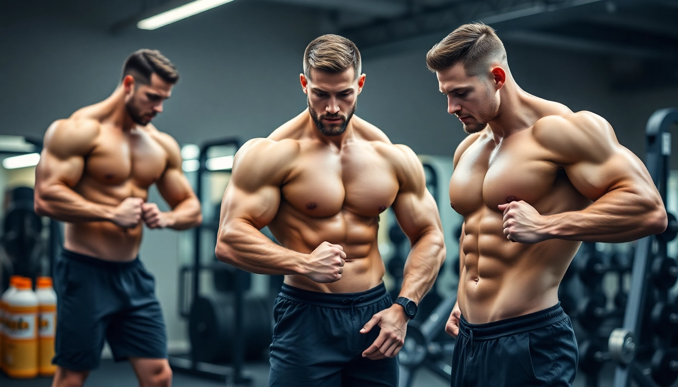 Bild von Unique Pharma Steroids, professionelle Fitness-Szene mit Muskulatur.