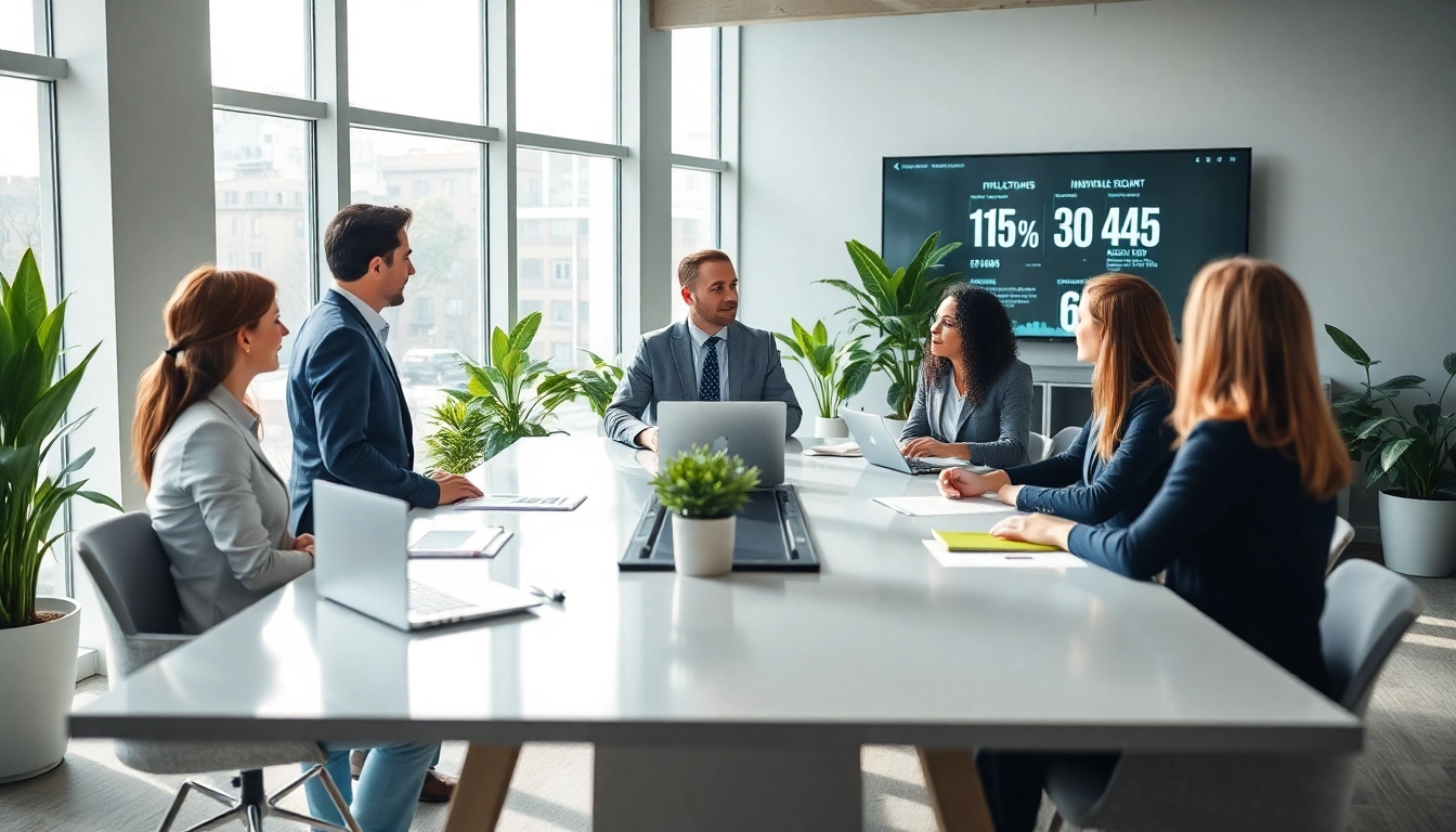 Headhunter Ingenieure bespricht Chancen mit professionellen Ingenieuren in einem modernen Büro.