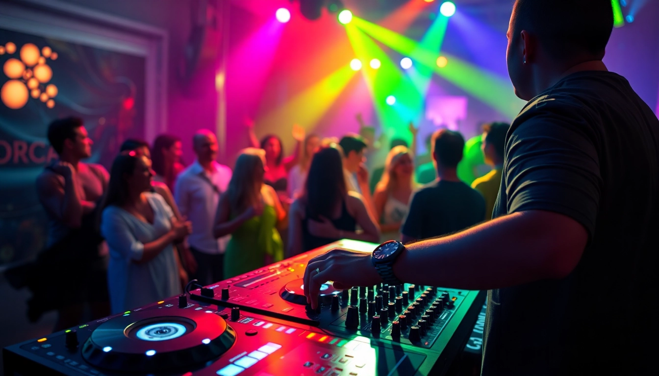 DJ aus München begeistert das Publikum mit mitreißender Musik.