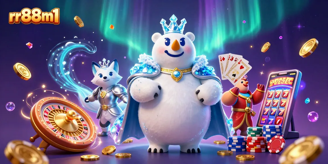 Engage in thrilling games at rr88m1 with vibrant casino elements and playful characters.
