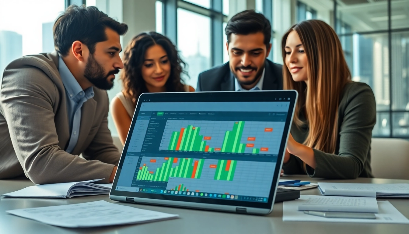 litbuy erfahrungen in einem modernen Büro während eines Besprechungstreffens zur Analyse von Daten.