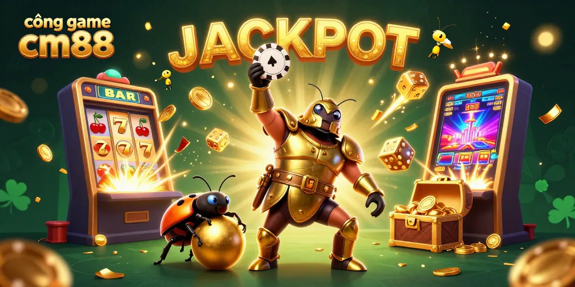 Engage in thrilling gameplay at cổng game cm88 with a jackpot scene filled with excitement.