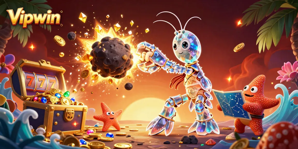 Experience intense slots action with Vipwin featuring vibrant gold coins and gems