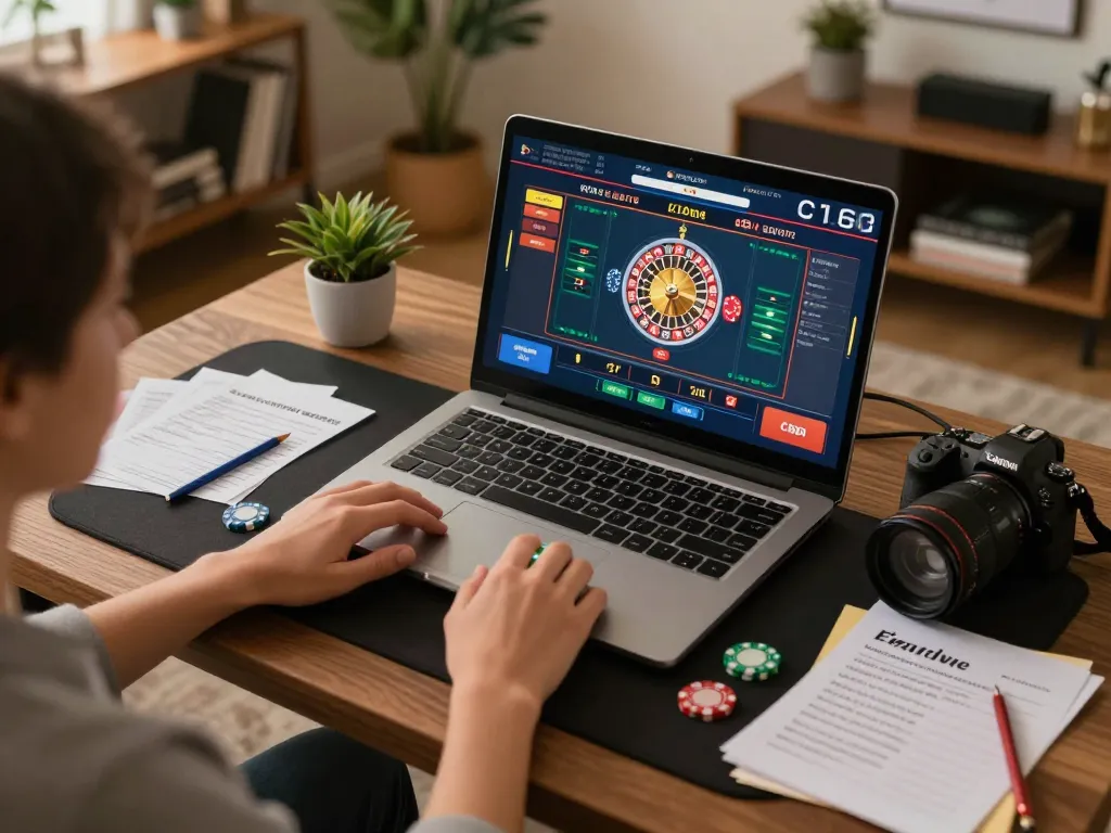 C168 player engaging in live dealer roulette game on laptop, showcasing strategic betting