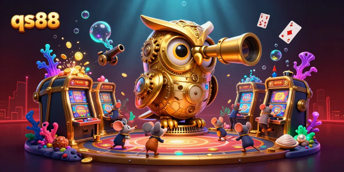 qs88 invites players to enjoy a thrilling casino experience amidst dynamic characters and elements.