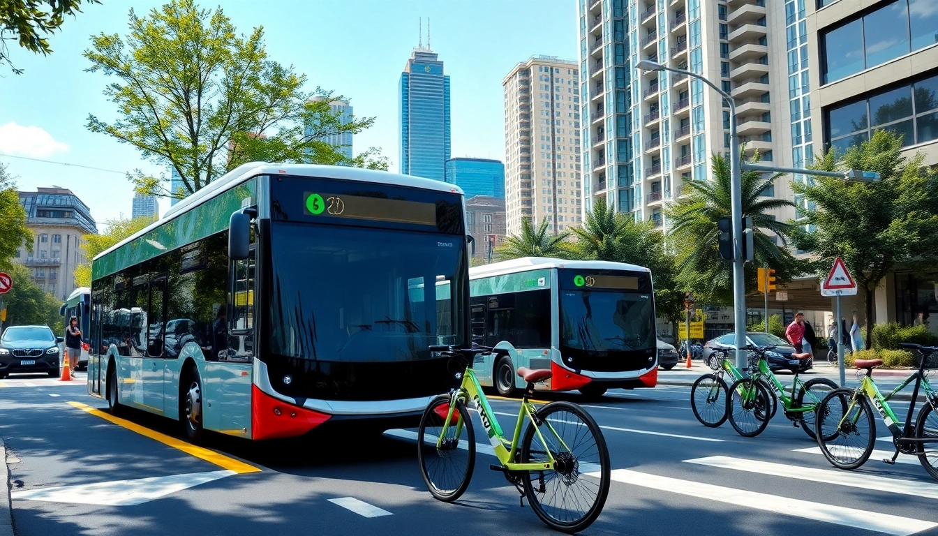 Verkehrstechnologie entwickelt in einer urbanen Umgebung mit modernen Fahrzeugen und intelligenten Verkehrszeichen.