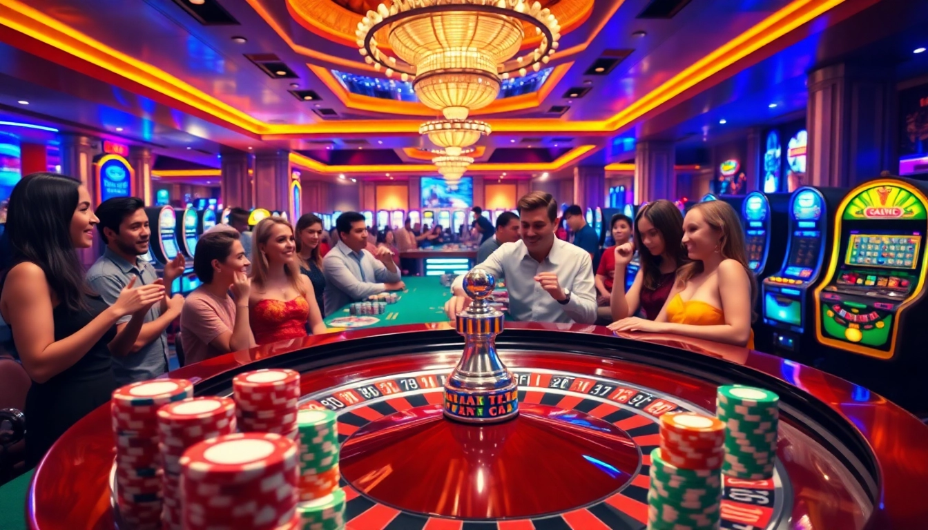 Ragnaro Spieler am Roulette-Tisch mit bunten Chips und lebendiger Casino-Atmosphäre.