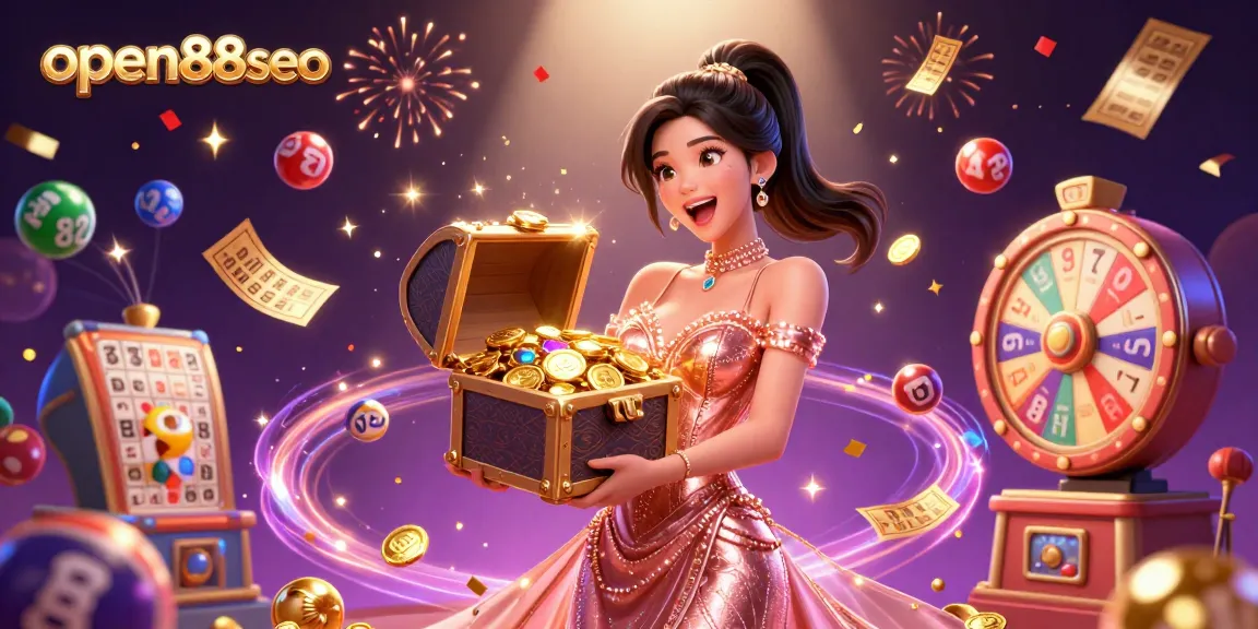 Join the excitement at open88seo with a vibrant illustration of a joyous casino scene!