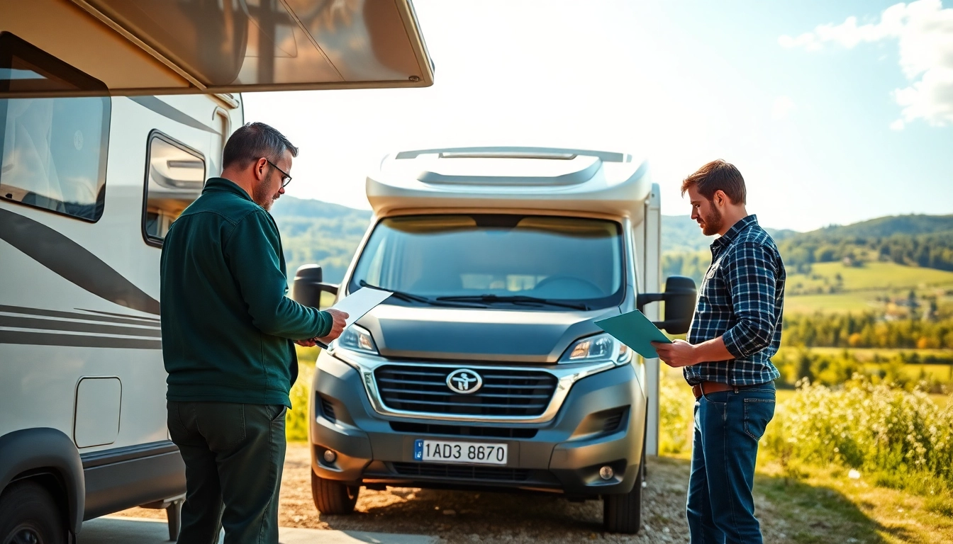 Wohnmobil Gutachten Augsburg mit professionellem Prüferteam im Freien