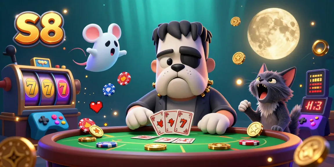 Experience the thrill of S8 gaming with a vibrant and engaging casino scene featuring unique characters and elements.