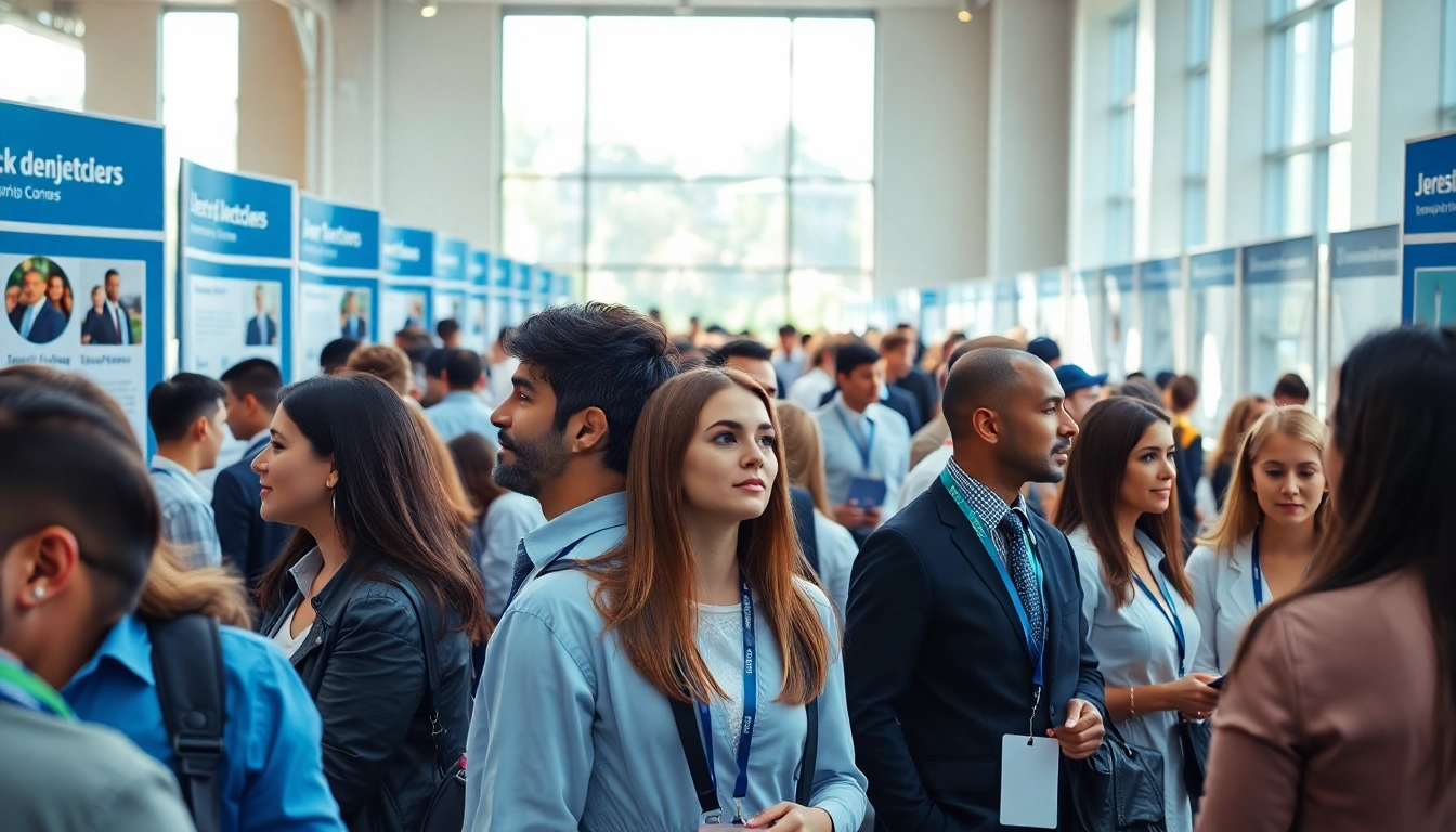 Erfahren Sie mehr über Stellenangebote und Karriereoptionen auf einer Jobmesse.