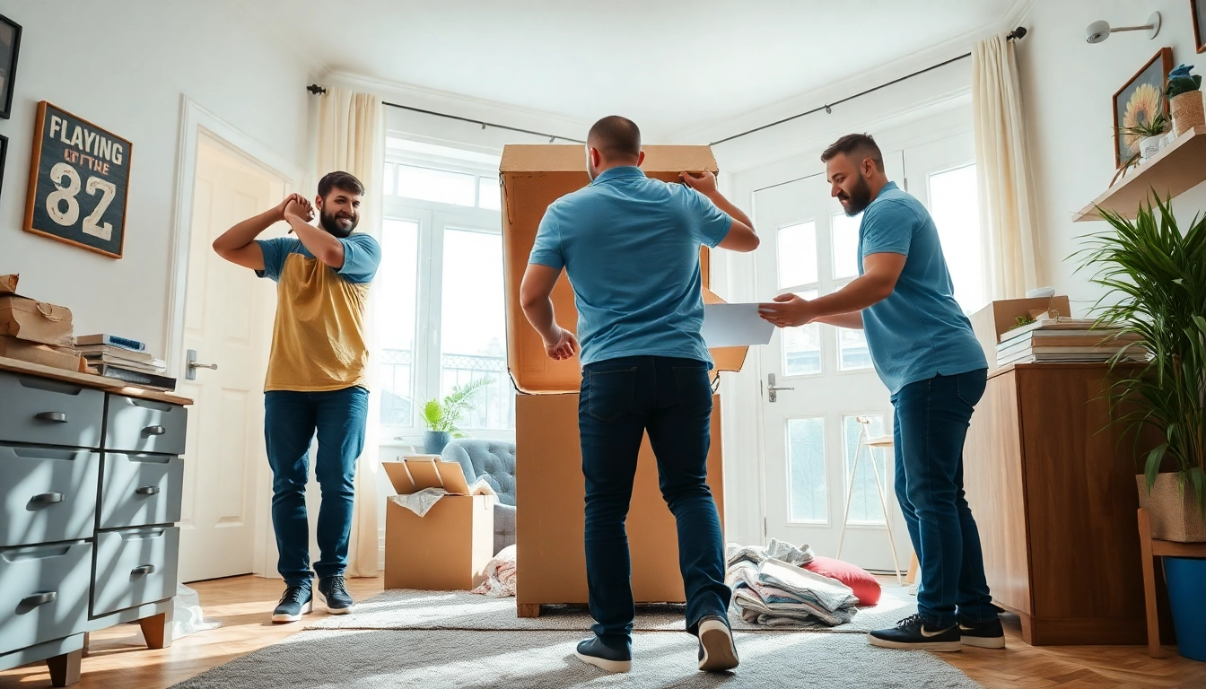 Efficient Entrümpelung Freiburg team clearing clutter from a home.
