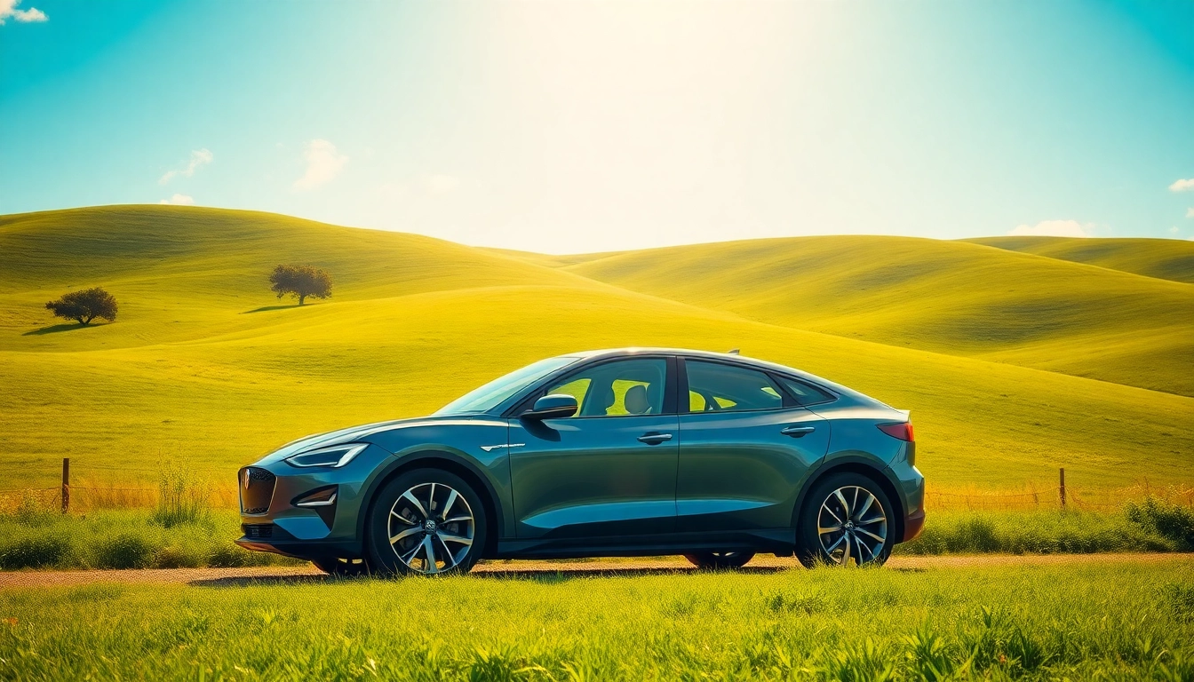Elektroautos in einer modernen Umgebung, die Nachhaltigkeit und Innovation symbolisieren