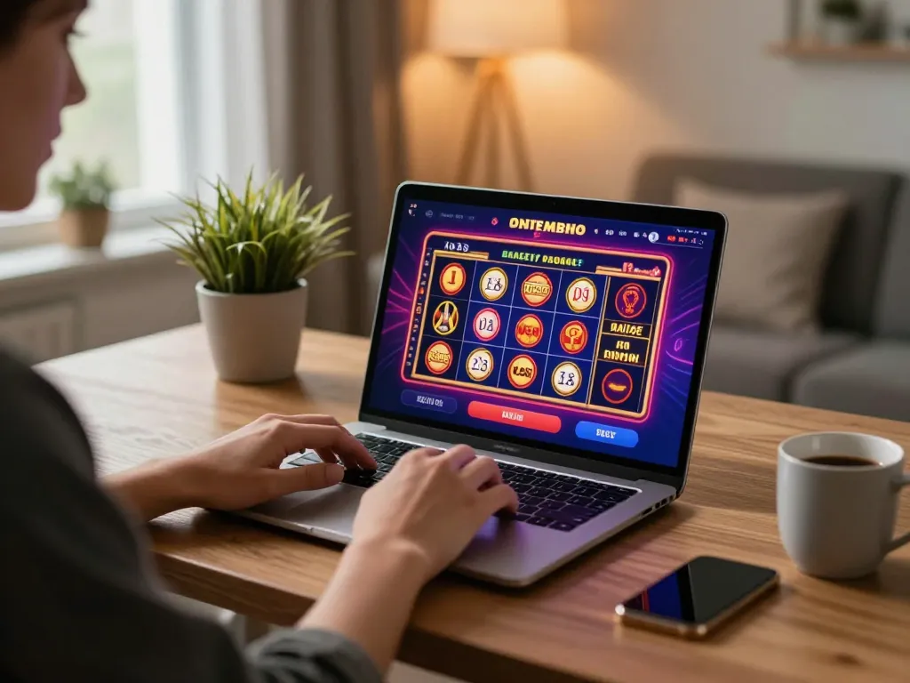 Exciting online gaming session at Nhà Cái SC88 with vibrant casino app displayed on screen.