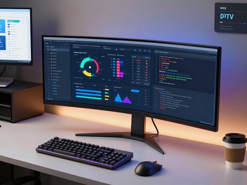 Iptv subscription dashboard in a modern developer workspace with data analytics and client management tools.