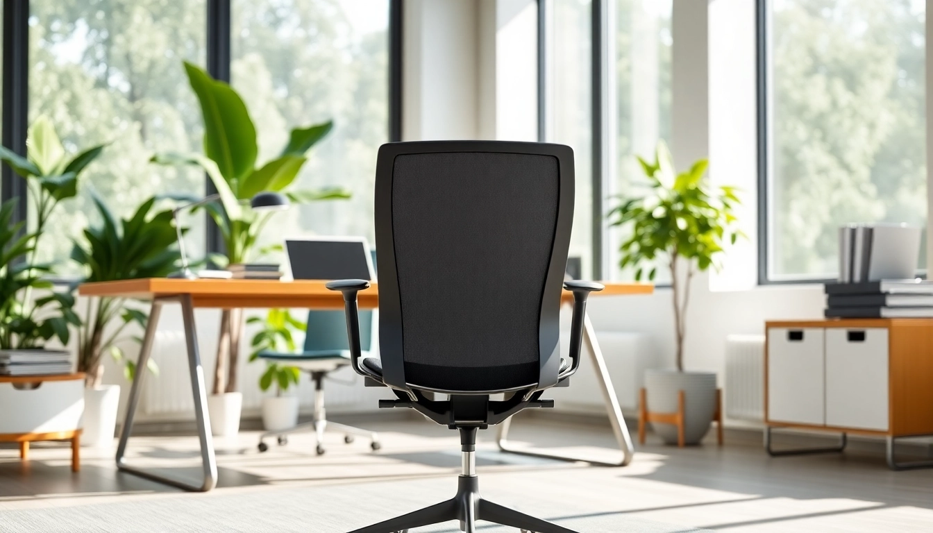 Herman Miller Aeron in a modern office setting with natural lighting and sleek design.