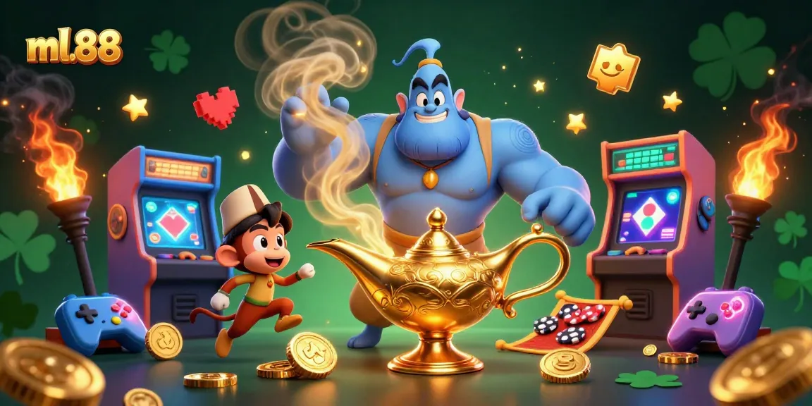 Experience thrilling gameplay at ml.88 with a vibrant casino scene featuring dynamic elements.