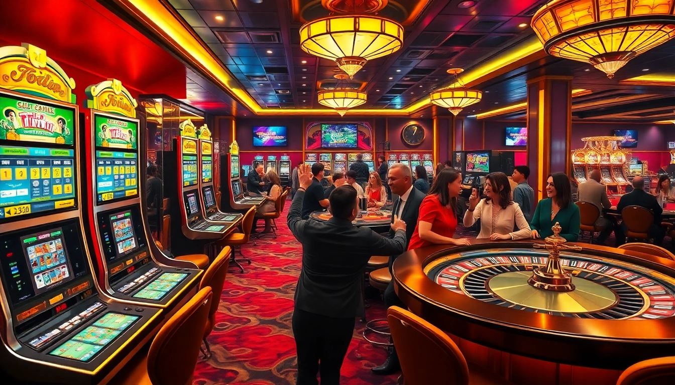 Experience the thrill of winning at 58win.surf with vibrant casino games and excited players celebrating victories.
