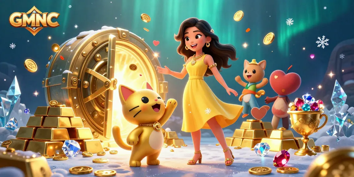 Engage with GMNC's vibrant casino scene featuring luck, wealth, and playful interaction.