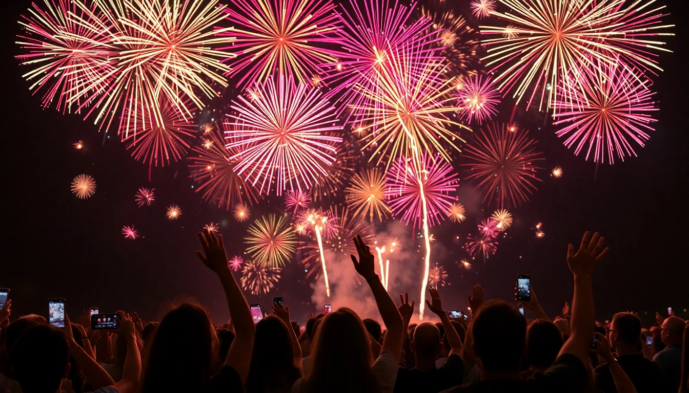 Experience the joy of cheap fireworks near me lighting up community gatherings with excitement and color.