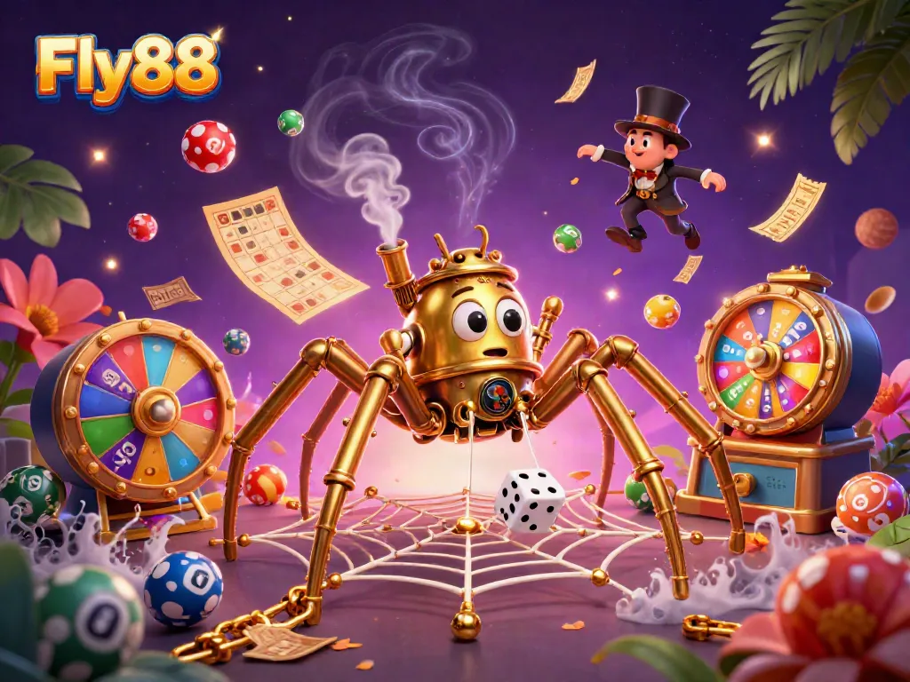 Catch exciting wins at Fly88 with a whimsical steampunk spider and a guest of honor!